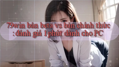 79win bản beta vs bản chính thức đánh giá 1 phút dành cho PC