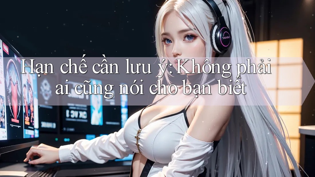 Hạn chế cần lưu ý: Không phải ai cũng nói cho bạn biết