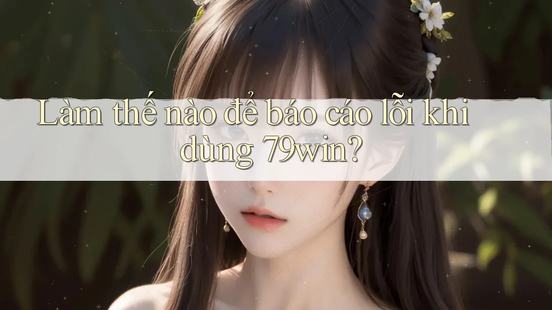 Làm thế nào để báo cáo lỗi khi dùng 79win?
